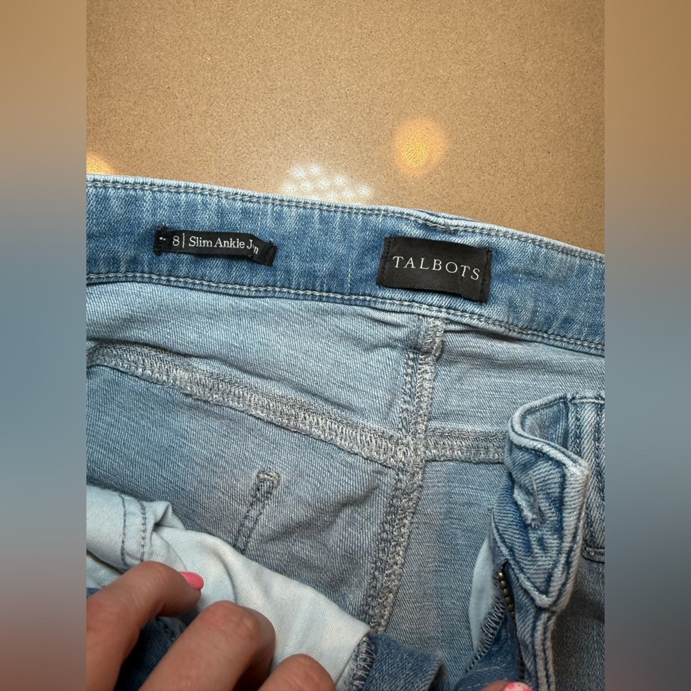 Talbots Blue Ankle Cropped Jeans